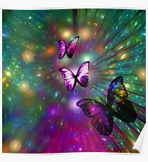 A Butterflys Forever Fractal Poster