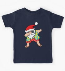 Hawaiianer Abtupfen Santa Kinder T-Shirt