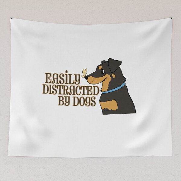 Item preview, Dog - Easily Distracted By Dogs designed and sold by design2try.