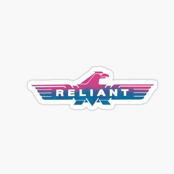 Reliant logo blue and pink Sticker