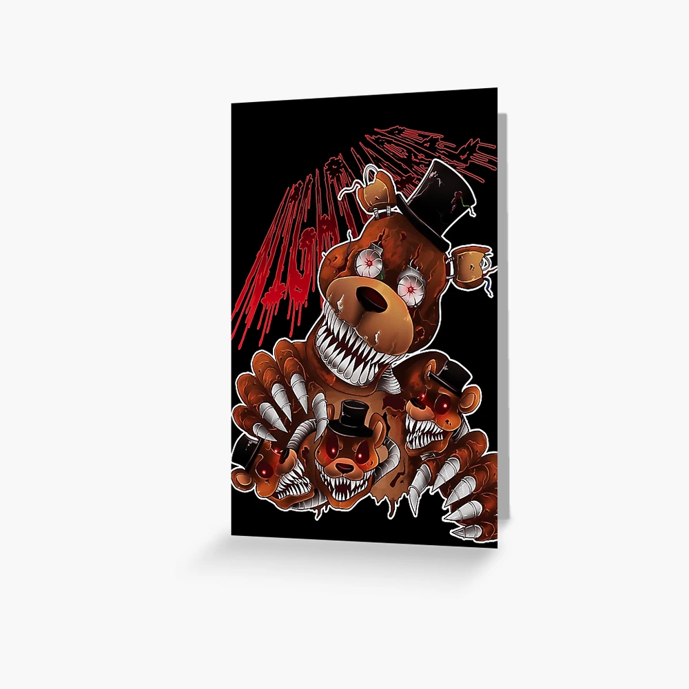 Five Nights At Freddy's 4- NIGHTMARE CHICA W/TEXT Greeting Card