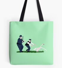 Swan cops Tote Bag