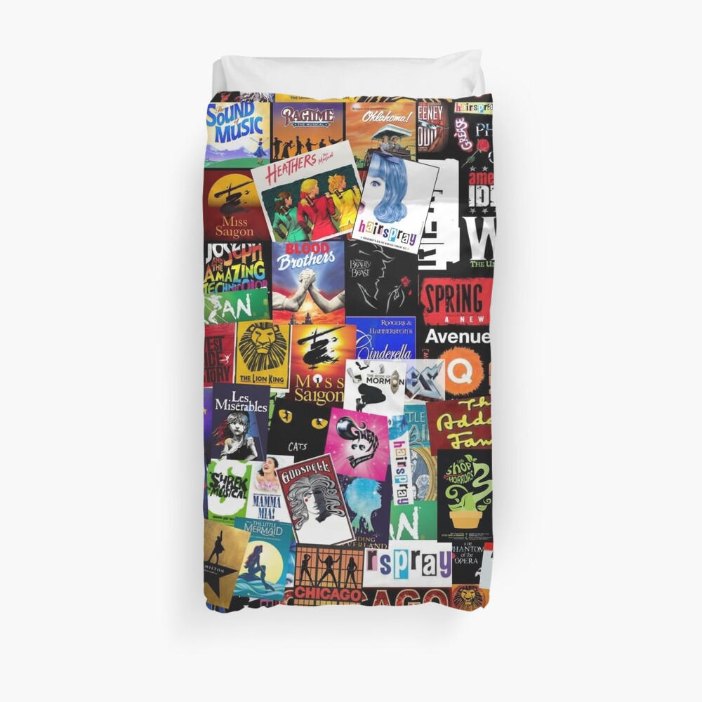 Musicals Collage II Duvet Cover