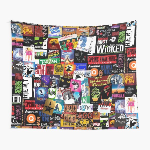Musicals Collage II Tapestry