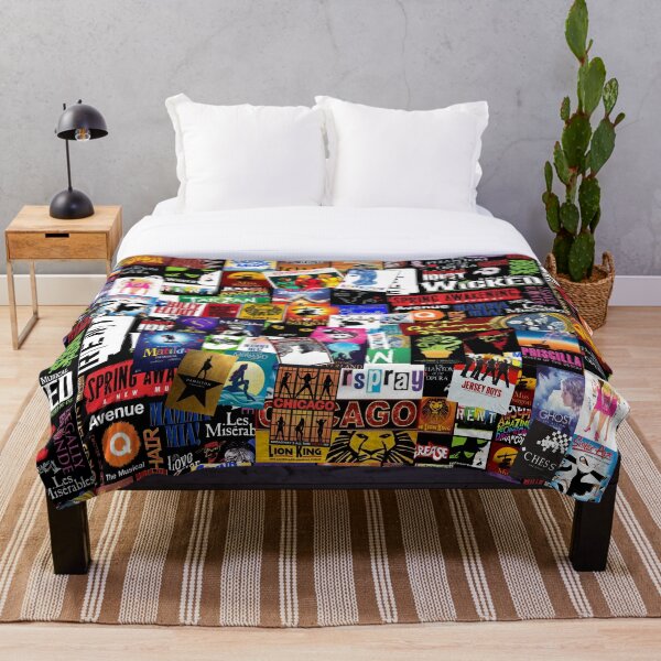 Musicals Collage II Throw Blanket