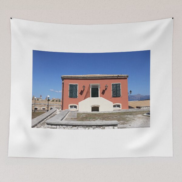 Aperçu de l'œuvre vieille maison ville de Corfou Grèce créée et vendue par goceris.