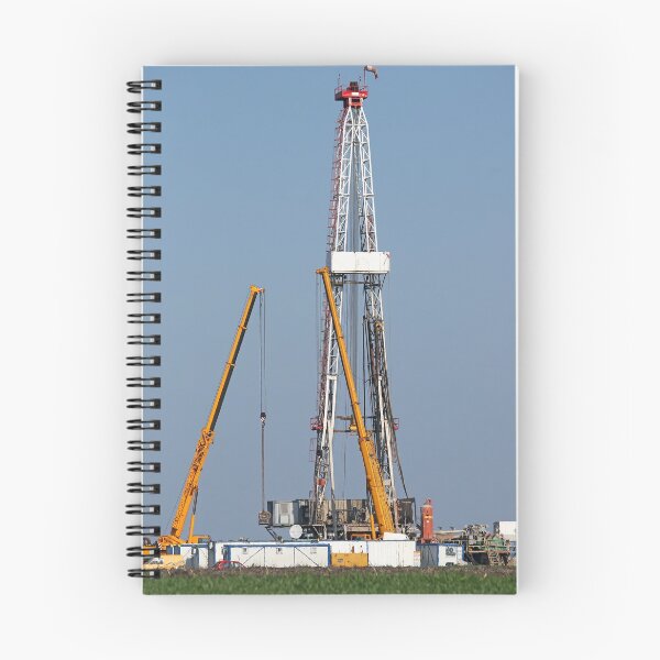 Item preview, oil drilling rig and cranes on oilfield designed and sold by goceris.