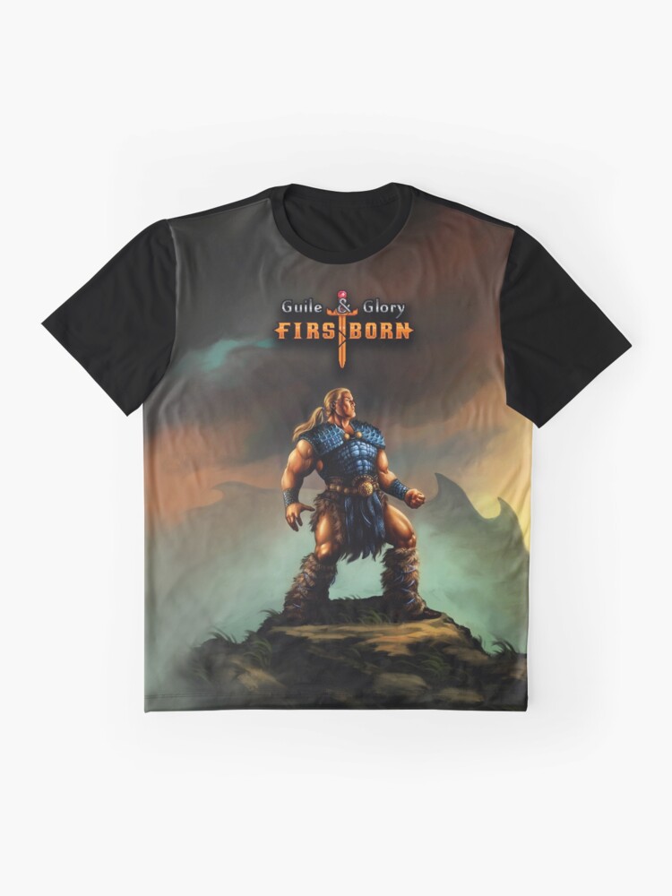 Alternate view of Guile & Glory: Firstborn - Outlander (with title) Graphic T-Shirt