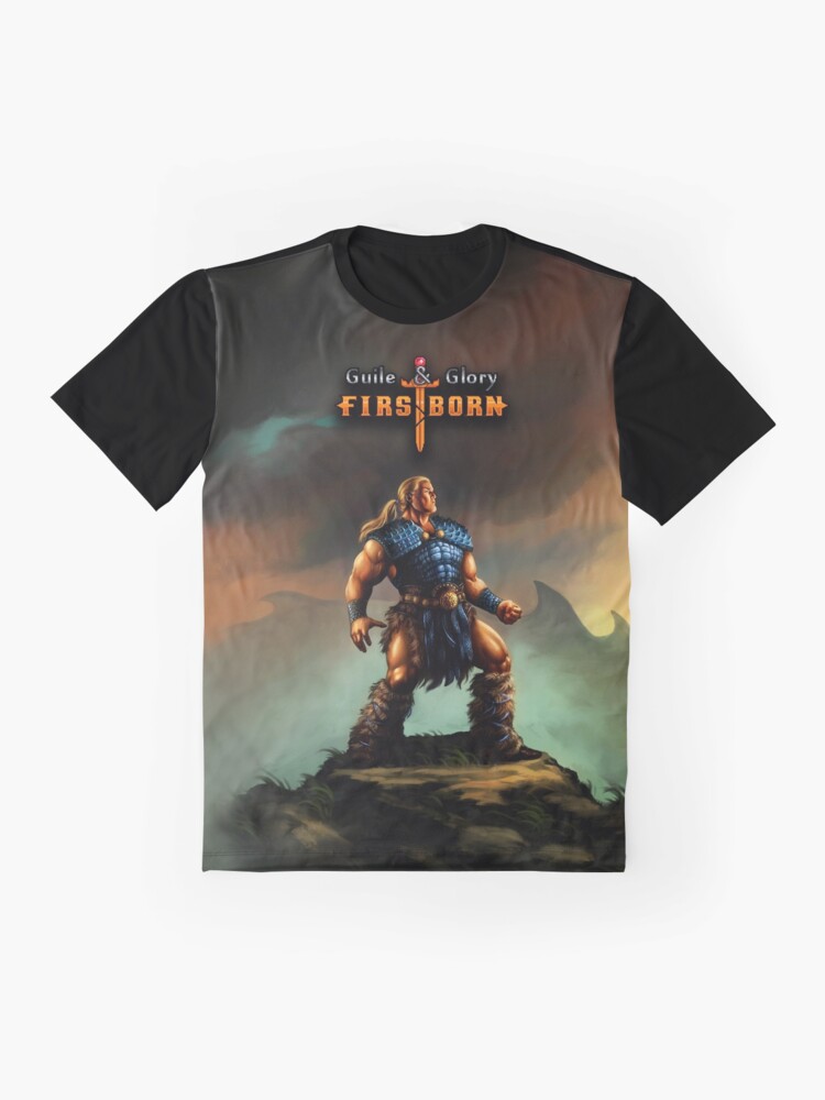 Alternate view of Guile & Glory: Firstborn - Outlander (with title) Graphic T-Shirt