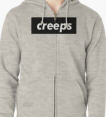 Creeps Words Gamer Use Zipped Hoodie