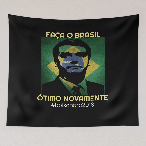 Item preview, Make Brazil Great Again Tshirt, Jair Bolsonaro for 17 President designed and sold by mangeshbhagat.