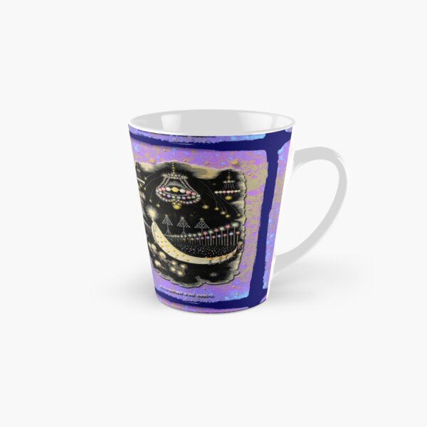 'Wanderings Of A Comet' With Gold, Blue And Purple Hues Tall Mug