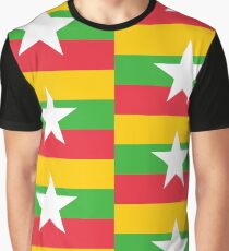 Flag of Myanmar Graphic T-Shirt