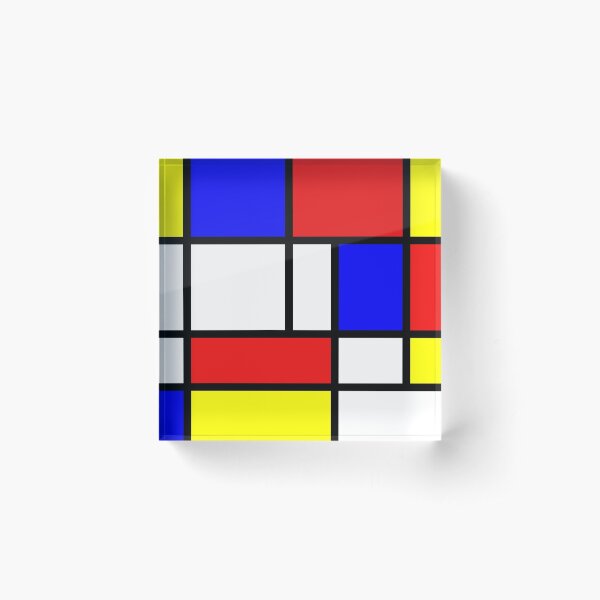 Aperçu de l'œuvre Rouge, bleu jaune et blanc créée et vendue par Tjb62.