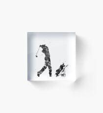 Man golfer Acrylic Block