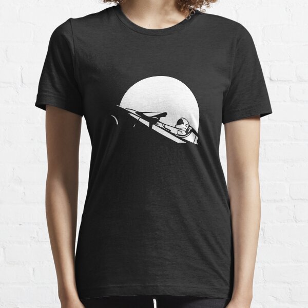 Starman In Space Tesla Roadster (Simplified) Essential T-Shirt
