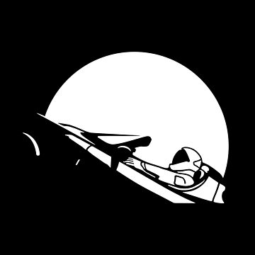 Artwork thumbnail, Starman In Space Tesla Roadster (Simplified) by science-gifts