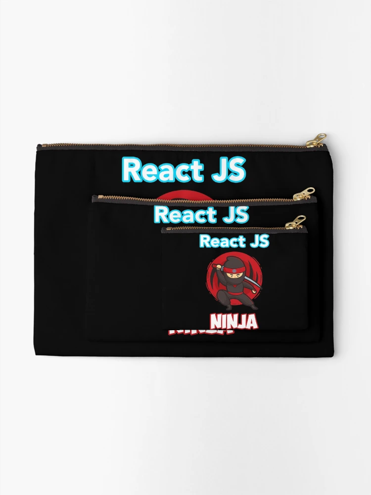 Thumbnail 2 of 4, Zipper Pouch, ReactJS React JS JavaScript Framework designed and sold by vladocar.