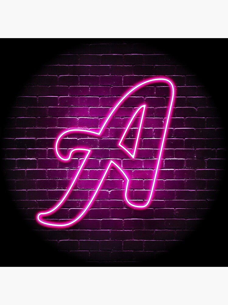 neon light letter a