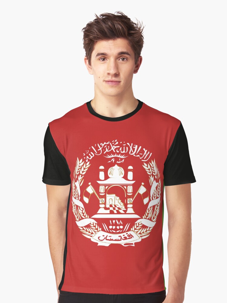 Thumbnail 1 of 5, Graphic T-Shirt, Afghanistan designed and sold by textures-store.