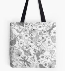 Tender tropic black and white Tote Bag