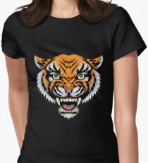 MANDY - Nicolas Cage Tiger Baseballshirt Tailliertes T-Shirt
