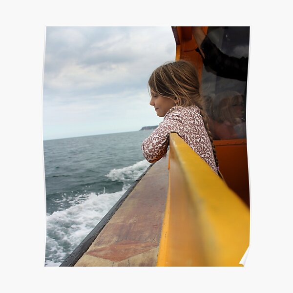 Contemplating the waves Poster