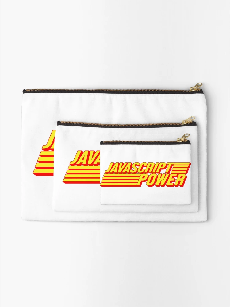 Thumbnail 2 of 4, Zipper Pouch, JavaScript Power designed and sold by Paper Oshi.