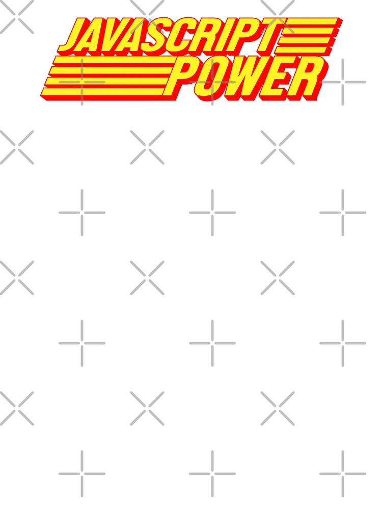 Thumbnail 7 of 7, Oversized T-Shirt, JavaScript Power designed and sold by Paper Oshi.