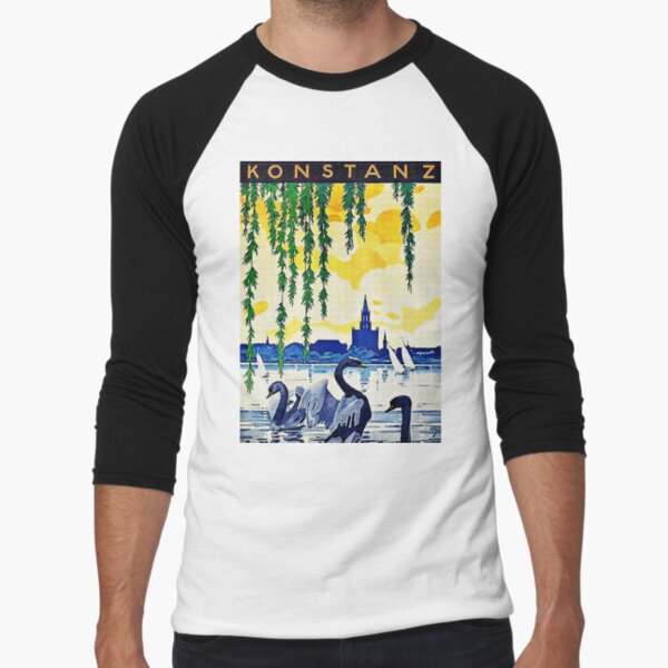 Konstanz am Bodensee Travel Advertisement Baseball ¾ Sleeve T-Shirt