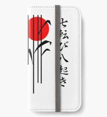 Japan - Herbst sieben Mal aufstehen Acht iPhone Flip-Case/Hülle/Klebefolie