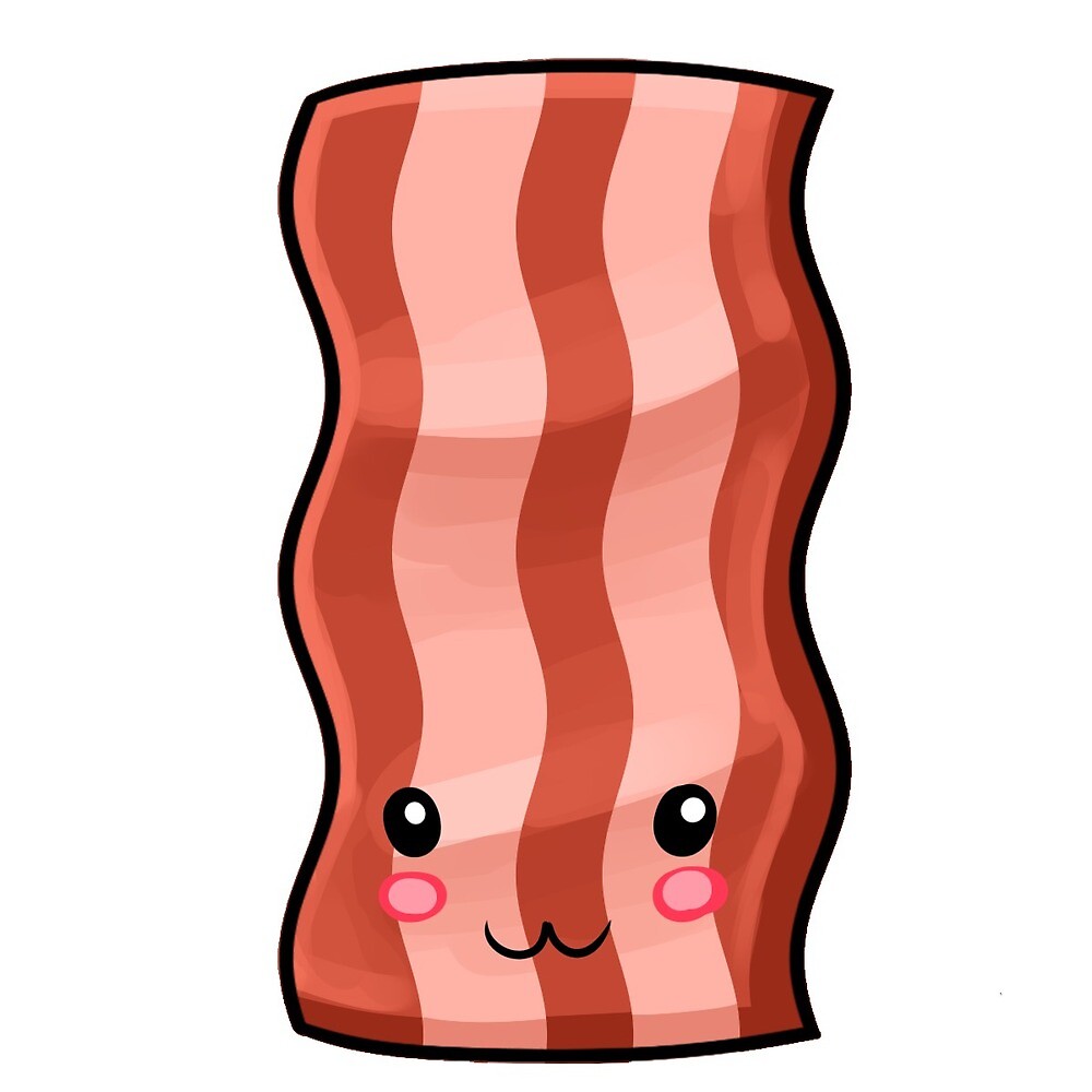 "Kawaii Bacon" by mirmirkane | Redbubble