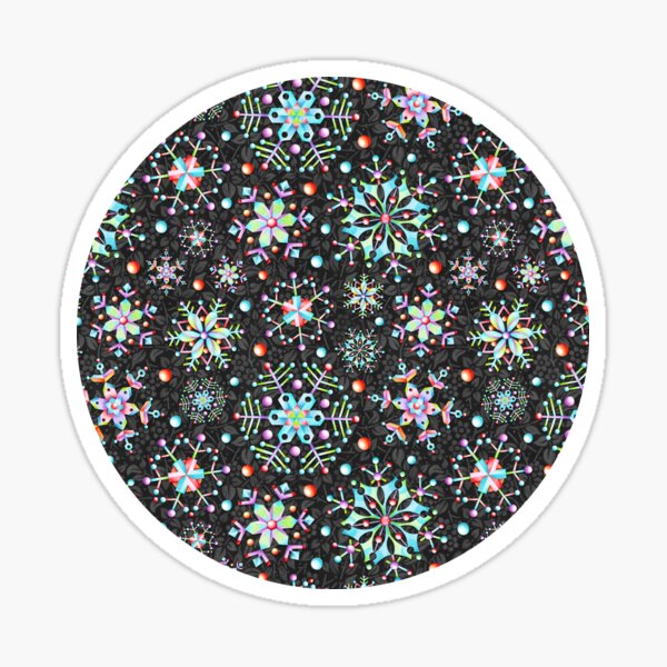Snowflake Kaleidoscope Sticker