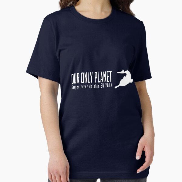 Endangered animals - Ganges river dolphin Our only planet white print Essential T-Shirt