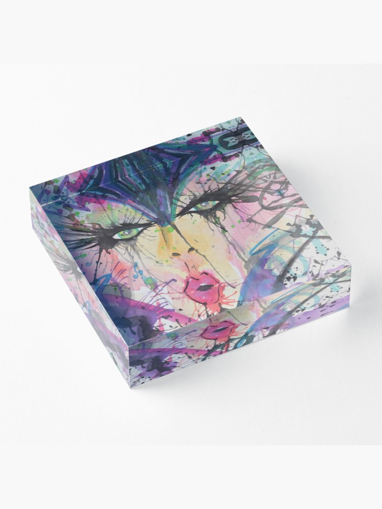 Alternate view of Mardi Gras Mistress Acrylic Block