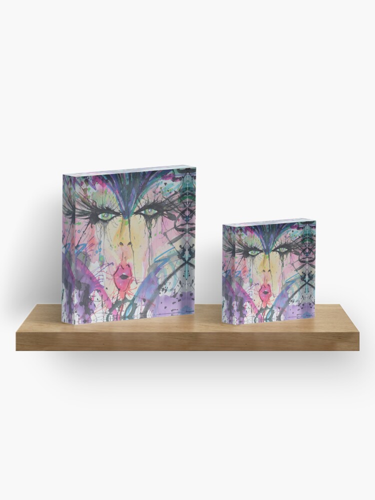 Alternate view of Mardi Gras Mistress Acrylic Block