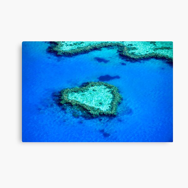 Heart Reef, Whitsundays Canvas Print