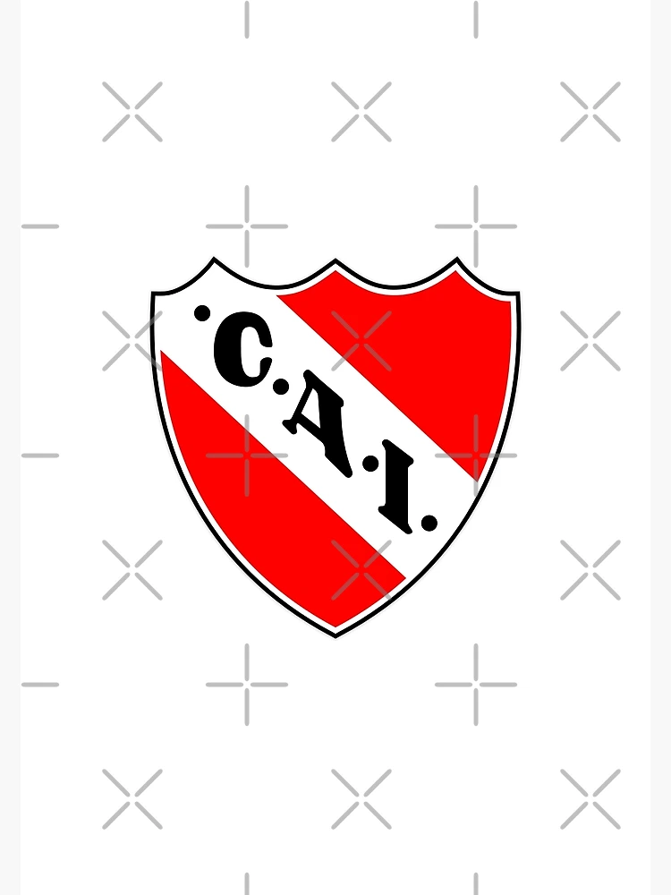 Club Atletico Independiente Pinned Flag from Corners, Isolated