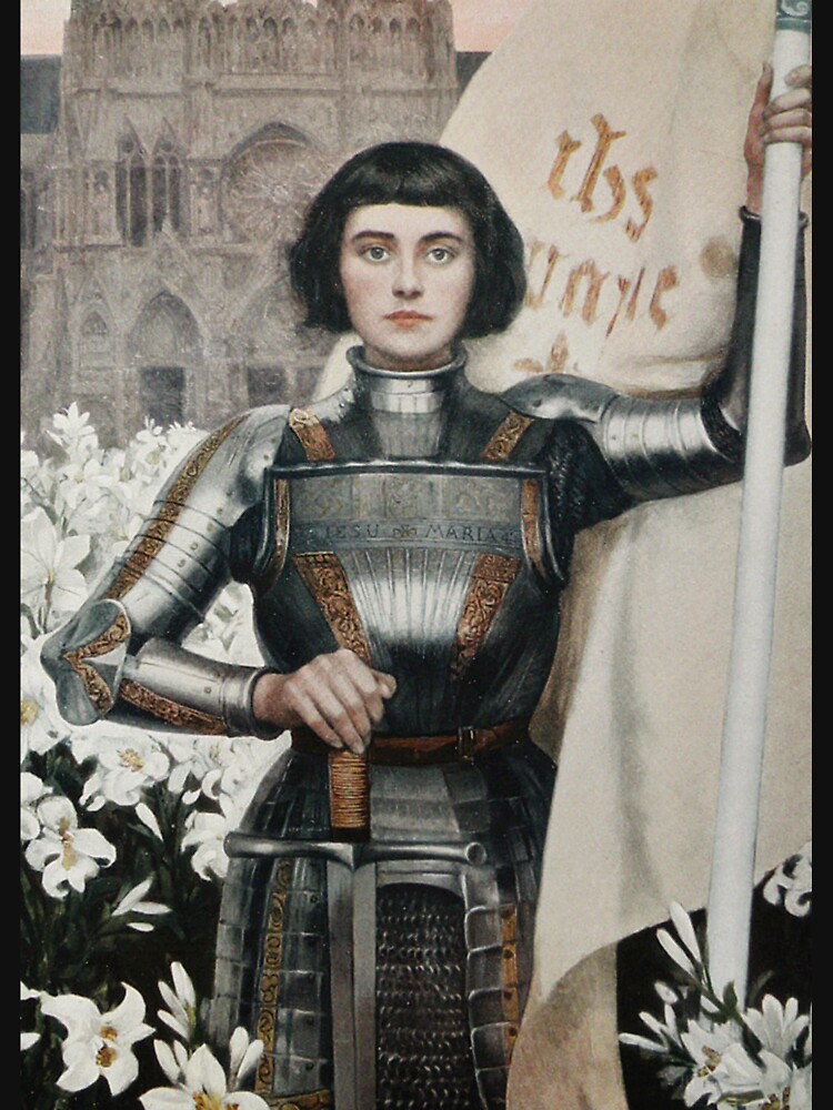 A 1903 engraving of Joan of Arc. by TOMSREDBUBBLE