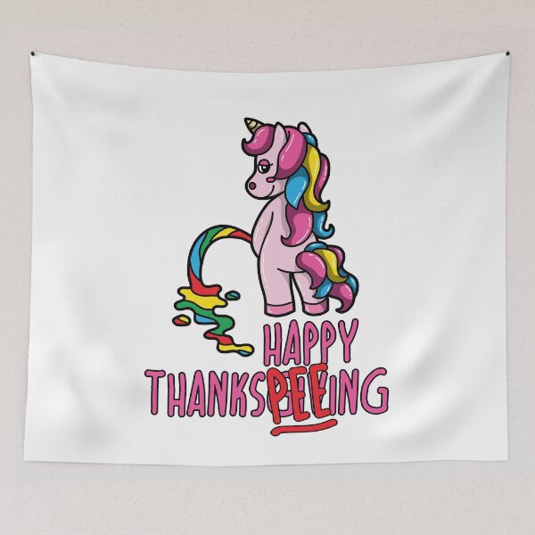 Item preview, Thanksgiving Unicorn Shirt Happy ThanksPEEing Funny Pun Gift designed and sold by festivalshirt.