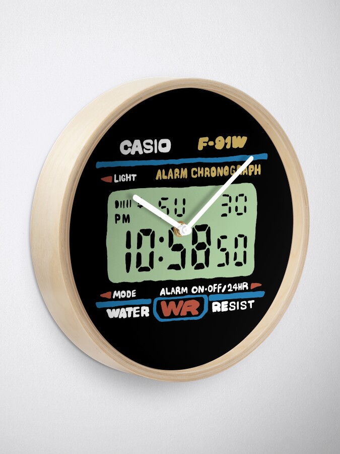 Casio F 91w Digitaluhr Uhr Von Mookensteinztee Redbubble