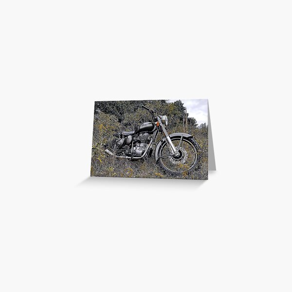 Royal Enfield - In The Woods Series (5 0f 5) Greeting Card