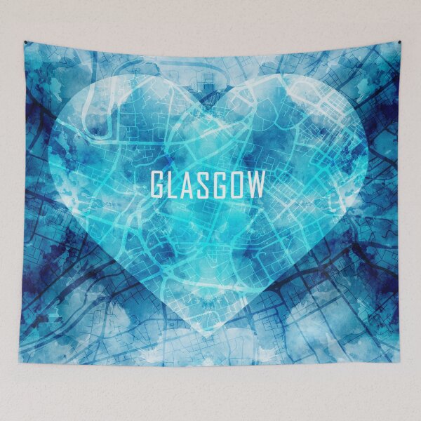 Item preview, A map of Glasgow in the shape of a heart designed and sold by IvonDesign.