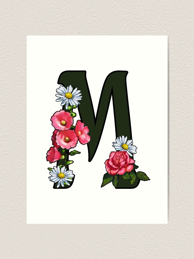 Alphabets Flower Monogram, Letter M 15117981 PNG