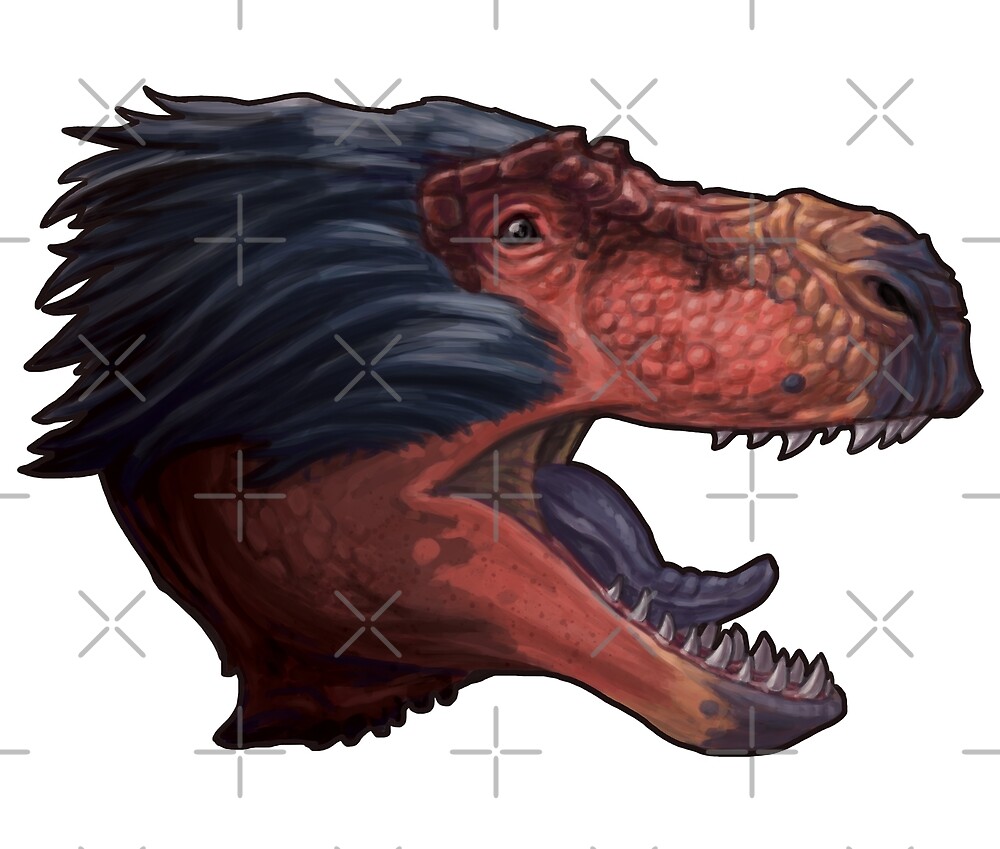 "Tyrannosaurus rex (fluffy)" by Sean Closson | Redbubble