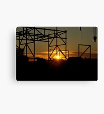 Industrial Sunset Canvas Print