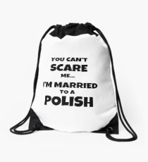 Polish Husband Wife Married Couple Funny Gift Idea Drawstring Bag