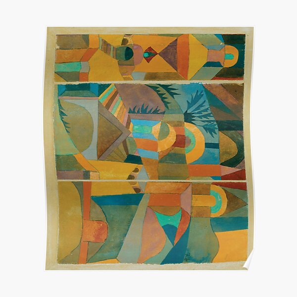 Temple Gardens (jaune) Paul Klee Poster