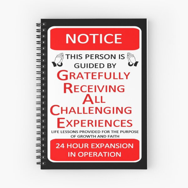 Item preview, Guided By Grace Notice - Black designed and sold by 4wordsmovement.