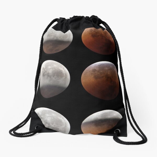 Super blood moon Drawstring Bag